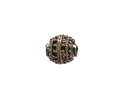 Mykonos Antique Brass (plated) Dotted Round 12mm