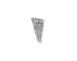 Mykonos Antique Silver (plated) Geometric Triangle 2-Hole Slide 8x15mm