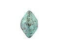 Mykonos Metalized Ceramic Copper Patina Octahedron Bead 13x15mm