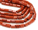 Red Jasper Microfaceted Tube 7x10mm