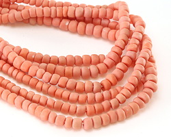 Java Glass Cherry Blossom Pink Graduated Gooseberry Beads 3-6x4-6mm