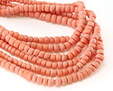 Java Glass Cherry Blossom Pink Graduated Gooseberry Beads 3-6x4-6mm