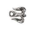 Green Girl Pewter Bird Arrow Clasp 22x20mm