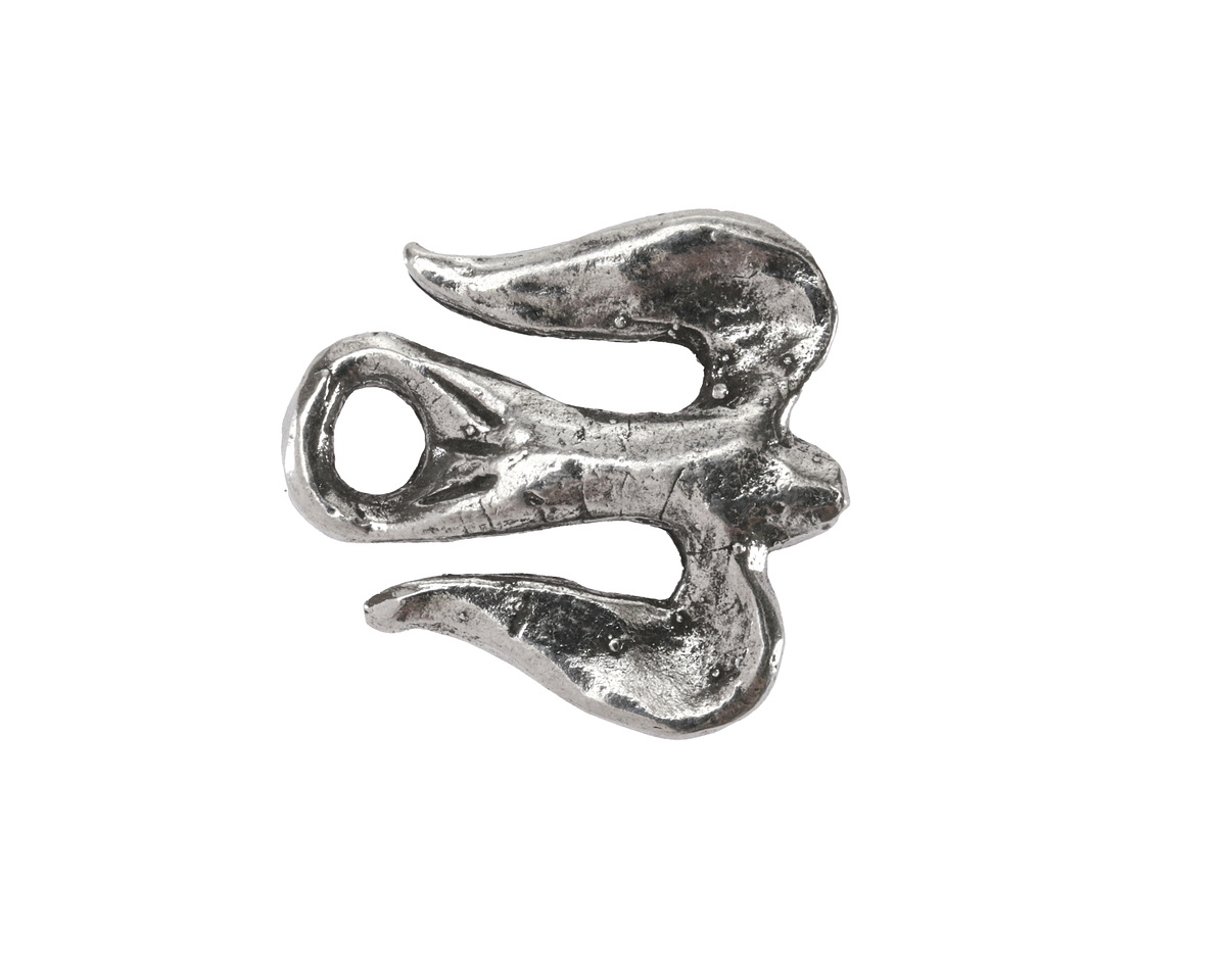 Green Girl Pewter Bird Arrow Clasp 22x20mm