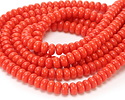 Pumpkin Glass Rondelle 5x8mm