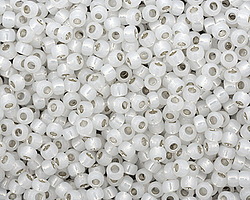 TOHO Milky White (with Silver Lining) Round 8/0 Seed Bead