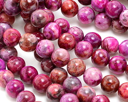 Ruby Crazy Lace Agate Round 10mm