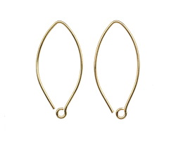 Saki Bronze Horse Eye Earwire 18x40mm