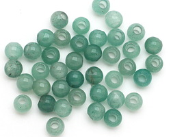 Green Aventurine Round (Large Hole) 6mm