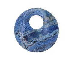 Larimar Blue Crazy Lace Off Center Donut 45mm