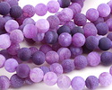 Purple Fire Agate (matte) Round 10mm