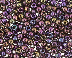 TOHO Metallic Iris Purple Round 6/0 Seed Bead