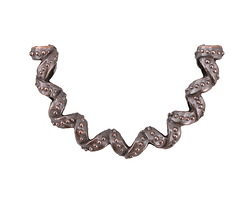 Mykonos Antique Copper (plated) Dotted Ribbon 1/2 Loop 52x32mm