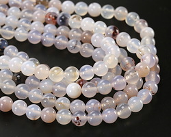 Natural Agate (light) Round 8mm