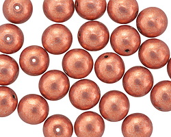 Czech Glass ColorTrends: Sueded Gold Lantana Round 8mm