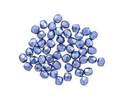 Czech Glass ColorTrends: Sueded Gold Provence Fire Polished Round 2mm
