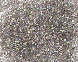 Miyuki Delica Transparent Gray Rainbow Gold Luster (DB0107) 11/0 Seed Bead
