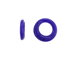 African Recycled Glass Cobalt Dogon Mini Ring 10-14mm
