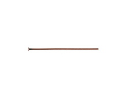 Antique Copper (plated) Headpin 1", 24 gauge