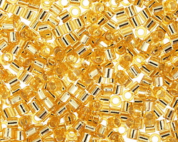 Miyuki Delica Silver Lined Gold (DBL0042) 8/0 Seed Bead