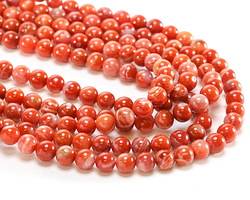 Nanhong Agate (Southern Red Agate) Round 6mm