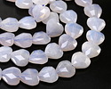 Blue Rose Quartz Faceted Heart 14mm
