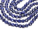 Lapis (dyed) Microfaceted Star 8mm
