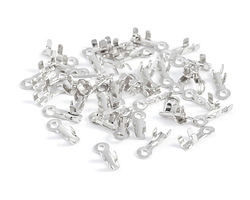 Silver (plated) Foldover Crimp End 8x2.5mm