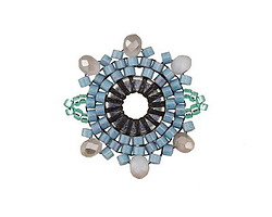 Frozen Lake Hand Woven Radiant Focal Link 21mm