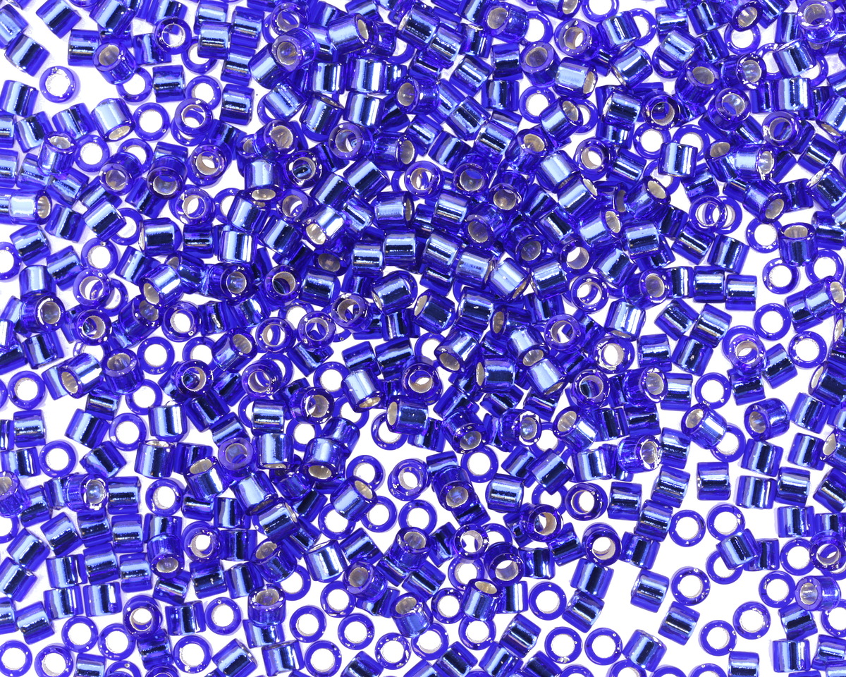 Miyuki Delica Silver Lined Cobalt (DBM0047) 10/0 Seed Bead