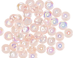 Czech Glass Rosaline AB Spacer 2x6mm