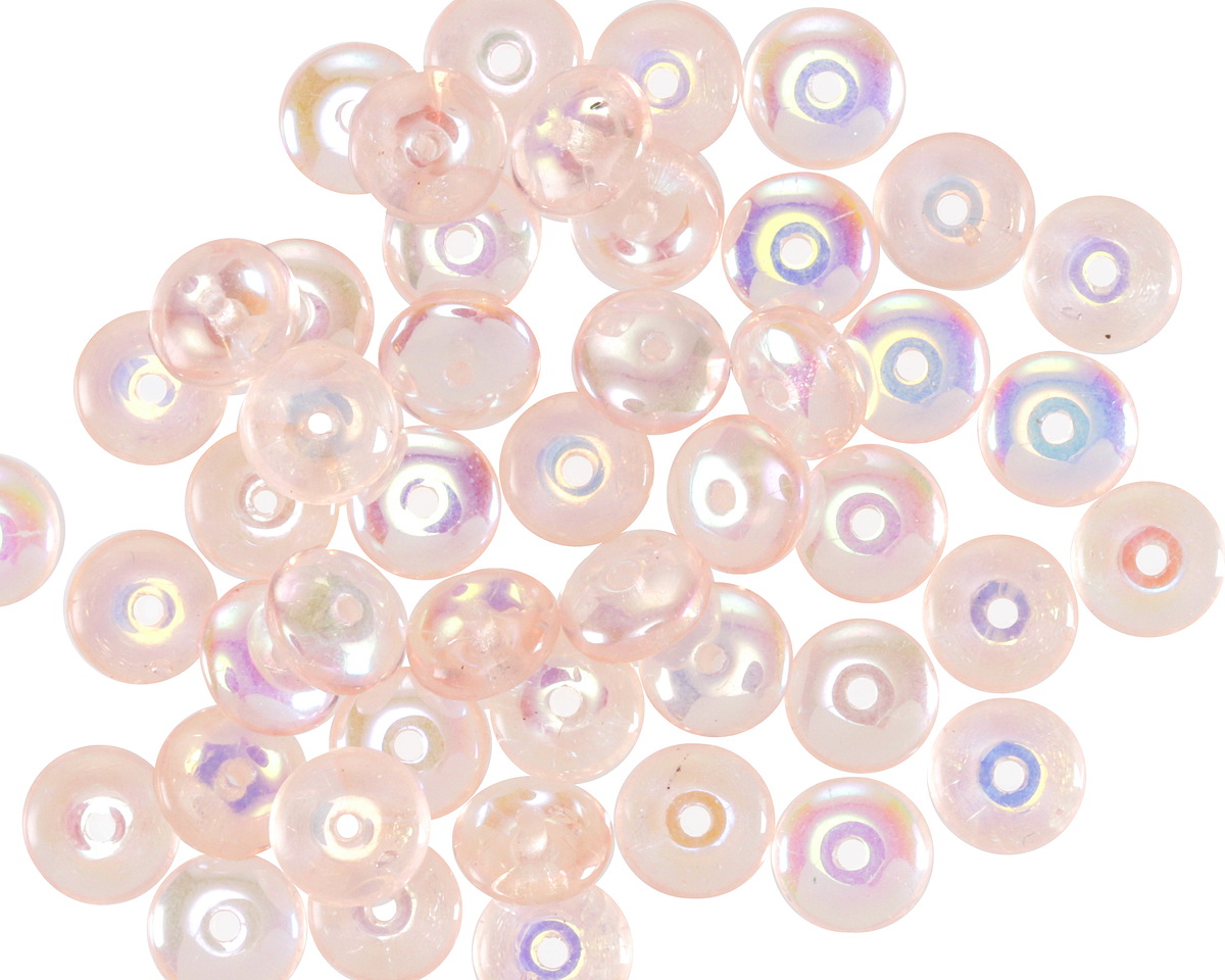 Czech Glass Rosaline AB Spacer 2x6mm