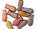 Czech Glass Autumn Metallics Goldfish 14x7mm