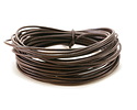 Dark Brown Round Greek Leather Cord 1.5mm, 16 feet