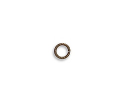 Vintaj Natural Brass Rib Cable Jump Ring 6mm