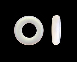 Czech Glass Matte Crystal AB Ring 18mm