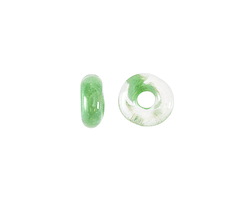 Unicorne Beads Glass Minty Donut 4-6x9-11mm