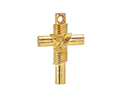 Mykonos Gold (plated) Wrapped Cross 19x29mm