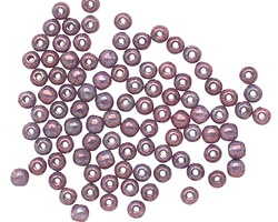 Czech Glass Luster Opaque Amethyst Round 3mm