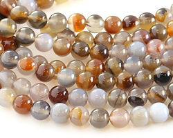 Agate (dark) Round 8mm