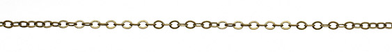 Antique Brass (plated) Flat Cable Chain
