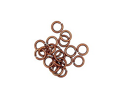 Antique Copper (plated) Round Jump Ring 4mm, 21 gauge
