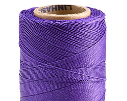 Linhasita Purple (332) Waxed Polyester Cord PE-1 0.35mm