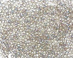 TOHO Transparent Rainbow Black Diamond Round 11/0 Seed Bead