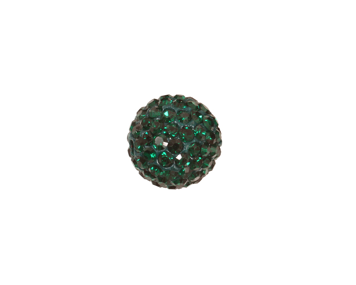 Emerald Pave Round 12mm
