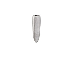 Zola Elements Antique Silver (plated) Smooth Pointed End 3mm Flat Cord Tip 5x18mm