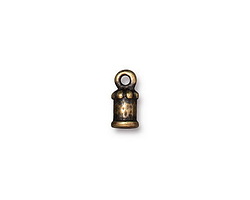 TierraCast Antique Brass (plated) Palace 2mm Cord End 11x5mm