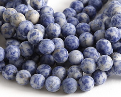 Brazil Sodalite (matte) Round 10mm