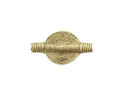 African Brass Disc 27-33x17-20mm