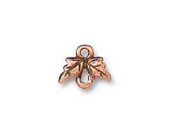 TierraCast Antique Copper (plated) Leaf Link 9x11mm